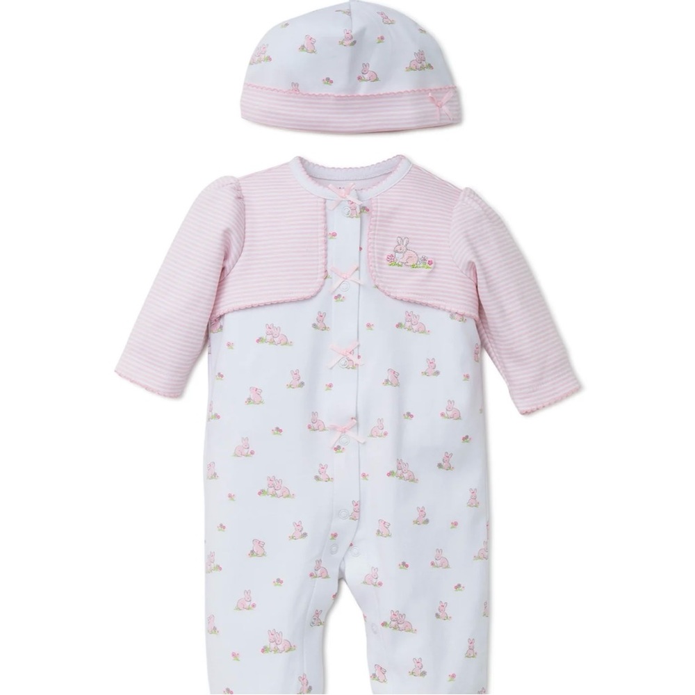 Little Me Baby Girl 2 Piece Easter Outfit